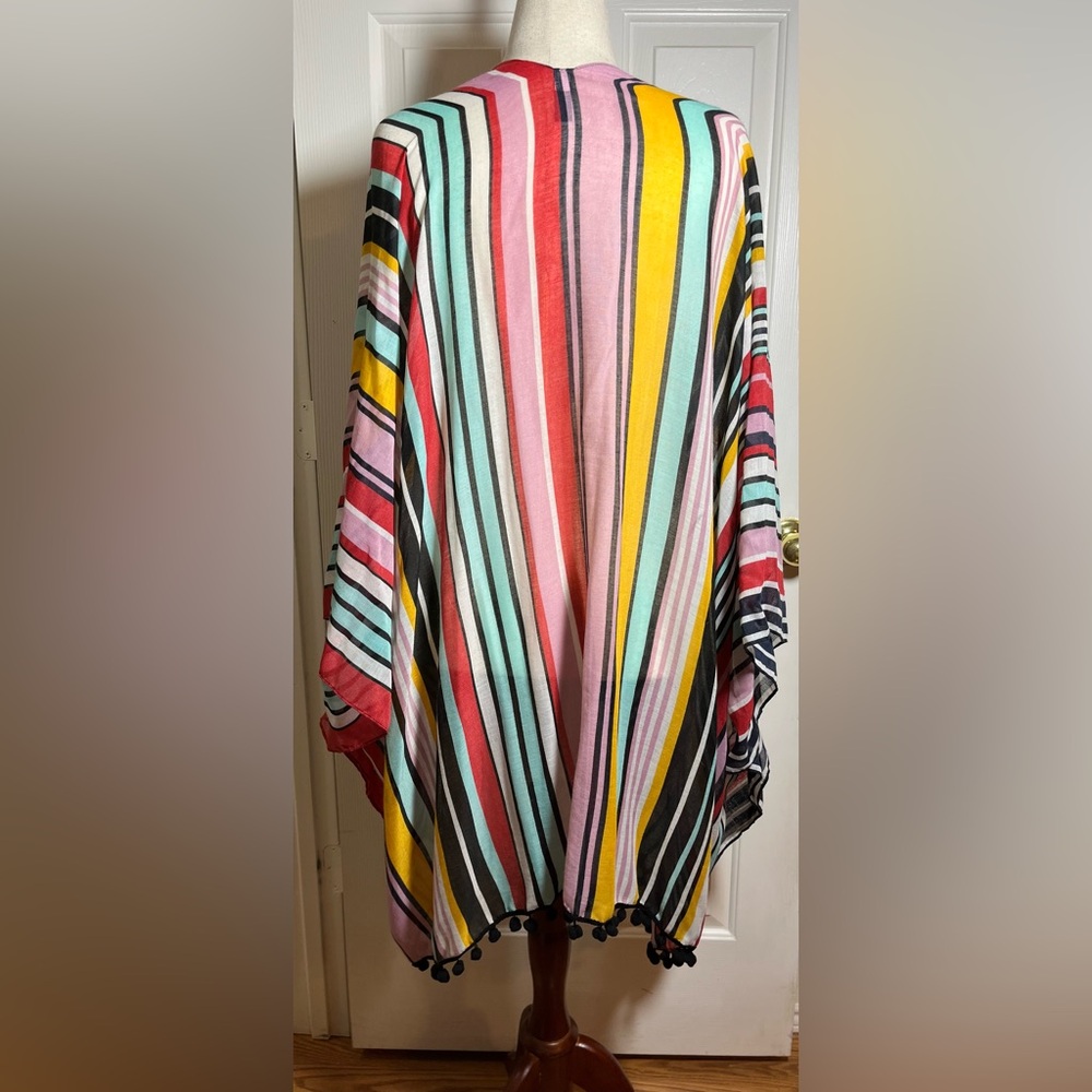 Lane Bryant Women’s Colorful Striped Cover-Up - Picture 5 of 9